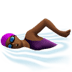 🏊🏾‍♀️ woman swimming: medium-dark skin tone display on Apple